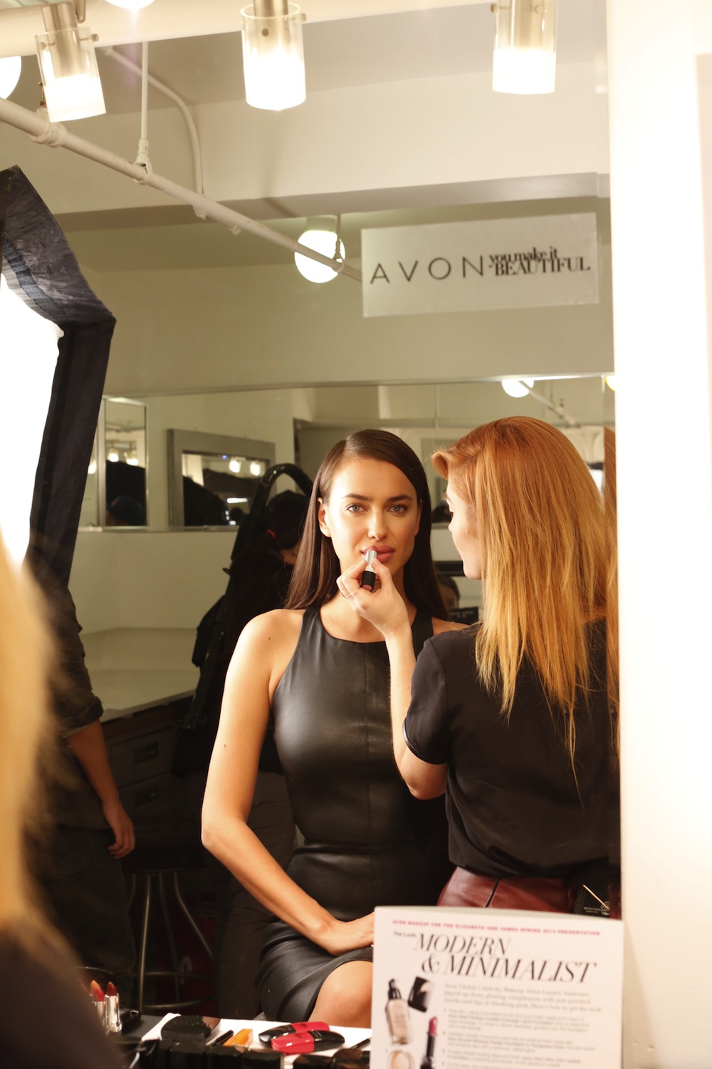 Лорен Андерсен на Неделе моды в Нью-Йорке с Ириной Шейк – лицом линии True Color