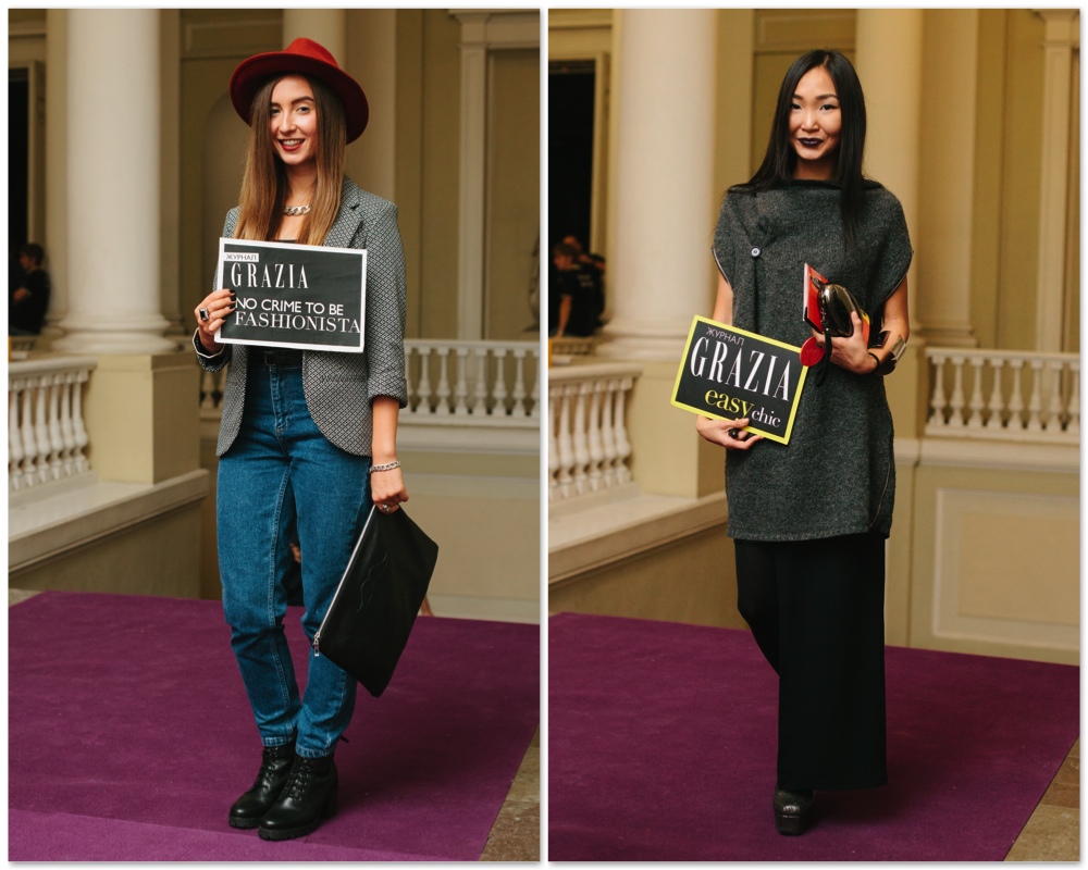 Grazia StreetStyle на Aurorа Fashion Week Russia Grazia StreetStyle на Aurorа Fashion Week Russia