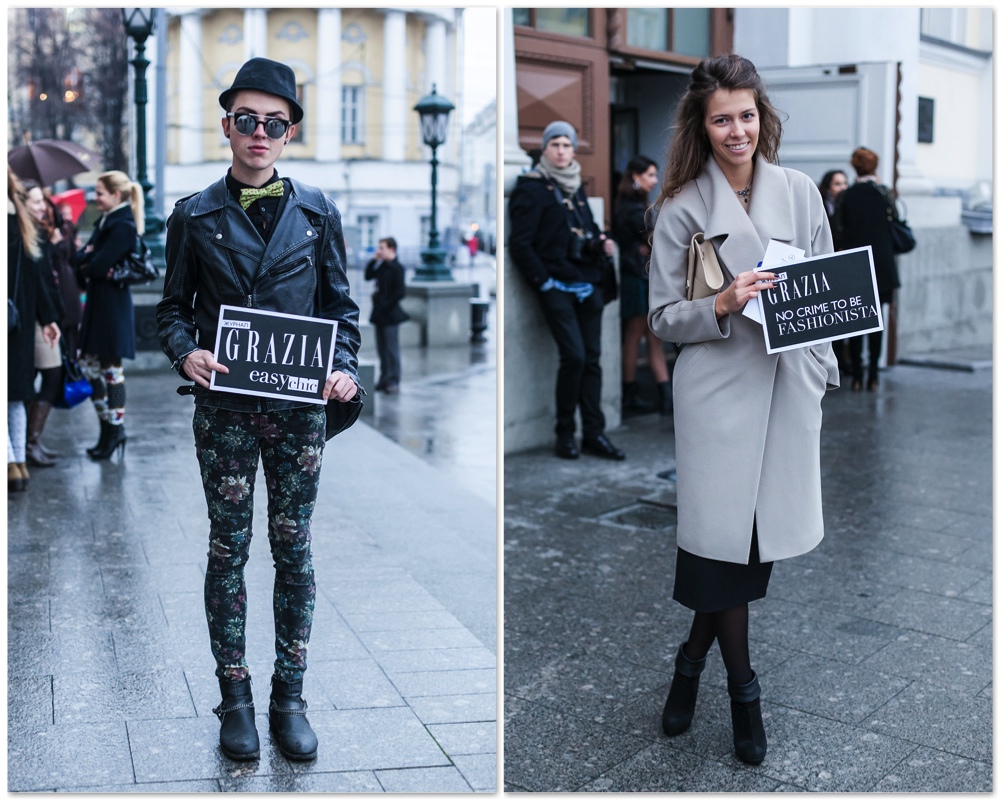 Grazia StreetStyle, Mercedes-Benz Fashion Week Russia 2013 Grazia StreetStyle, Mercedes-Benz Fashion Week Russia 2013