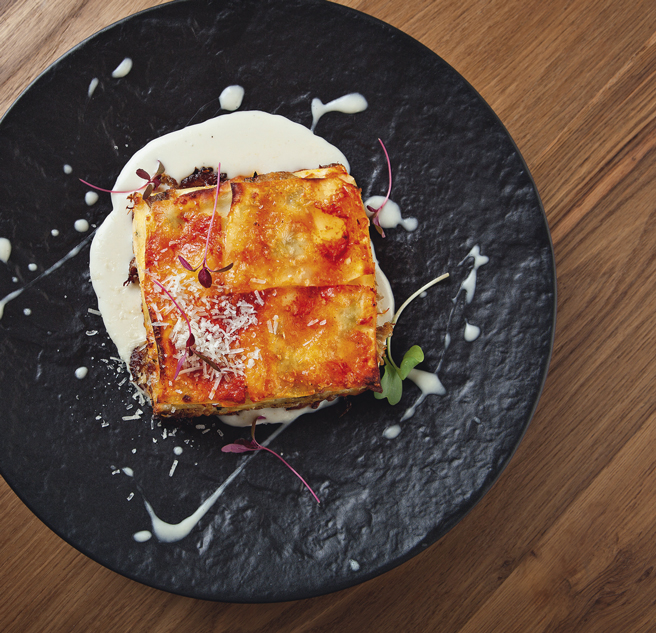 Лазанья с козленком