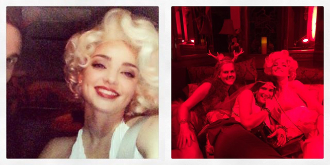 Миранды Керр в образе Мэрилин Монро