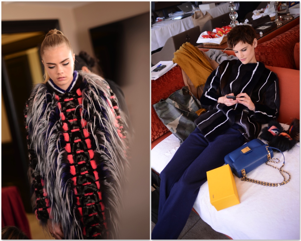 съемки рекламной кампании Fendi