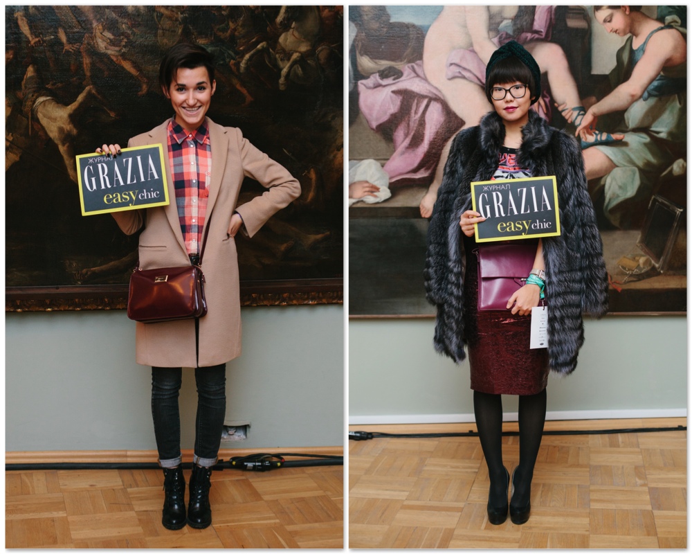 Grazia StreetStyle на Aurorа Fashion Week Russia Grazia StreetStyle на Aurorа Fashion Week Russia