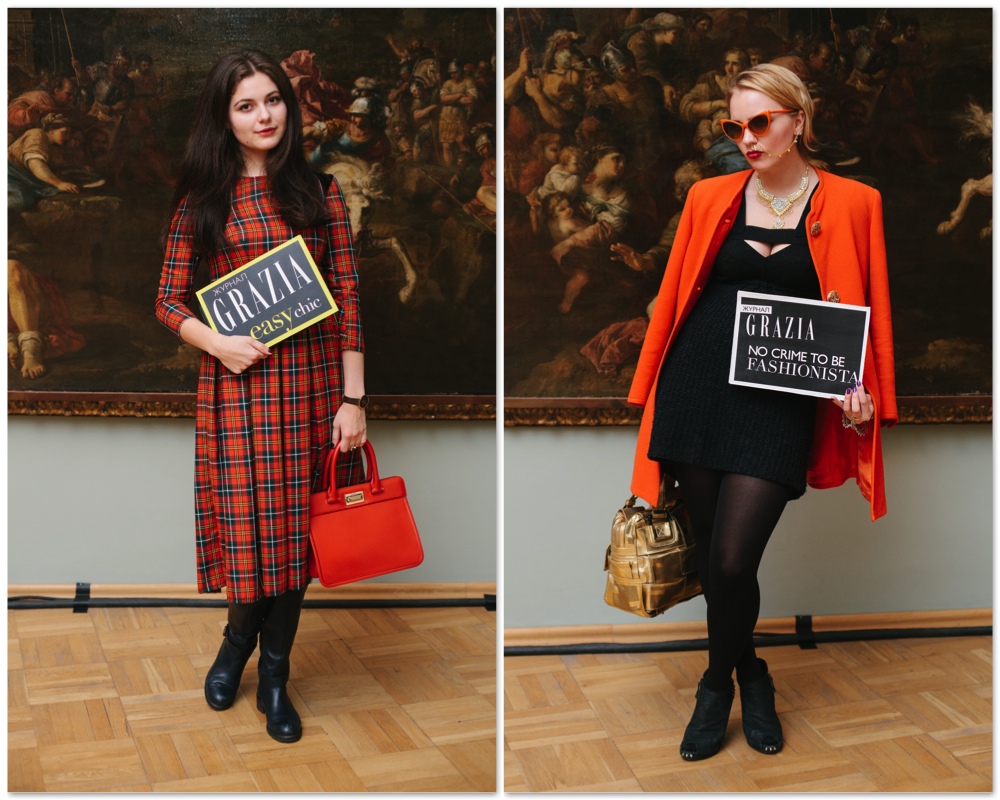 Grazia StreetStyle на Aurorа Fashion Week Russia Grazia StreetStyle на Aurorа Fashion Week Russia