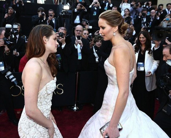 Дженнифер Лоуренс и Кристен Стюарт