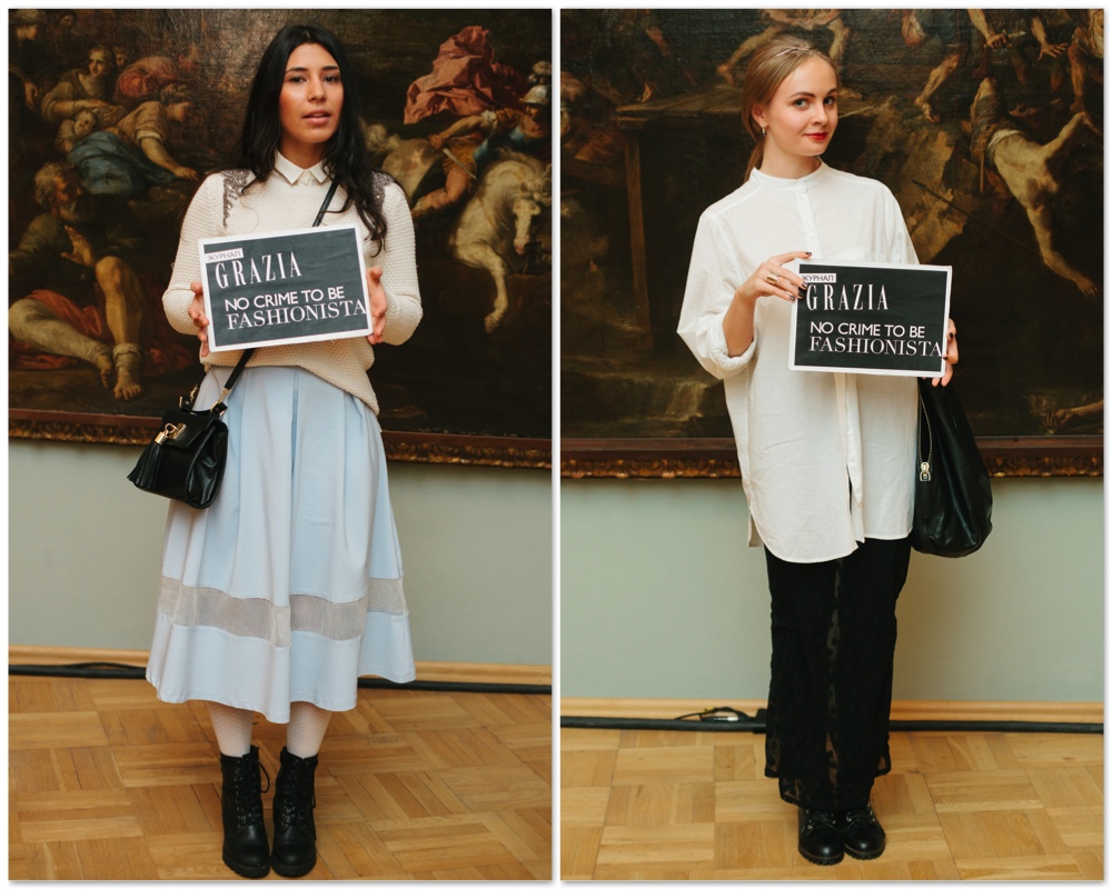 Grazia StreetStyle на Aurorа Fashion Week Russia Grazia StreetStyle на Aurorа Fashion Week Russia