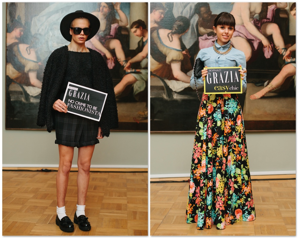 Grazia StreetStyle на Aurorа Fashion Week Russia Grazia StreetStyle на Aurorа Fashion Week Russia