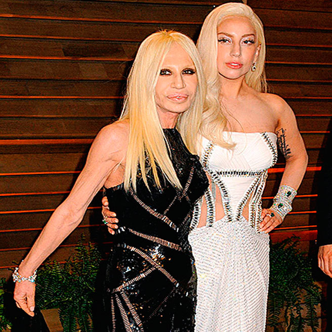 Леди Гага и Донателла Версаче