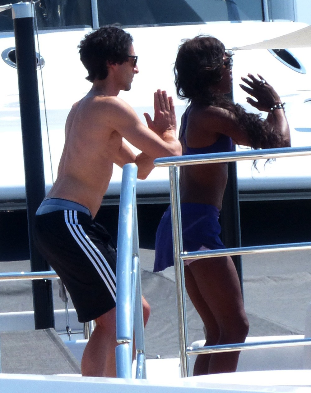 Наоми Кэмпбелл и Эдриен Броуди