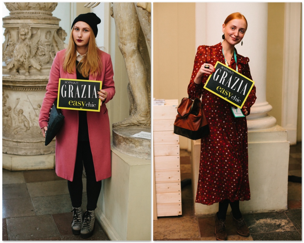 Grazia StreetStyle на Aurorа Fashion Week Russia Grazia StreetStyle на Aurorа Fashion Week Russia