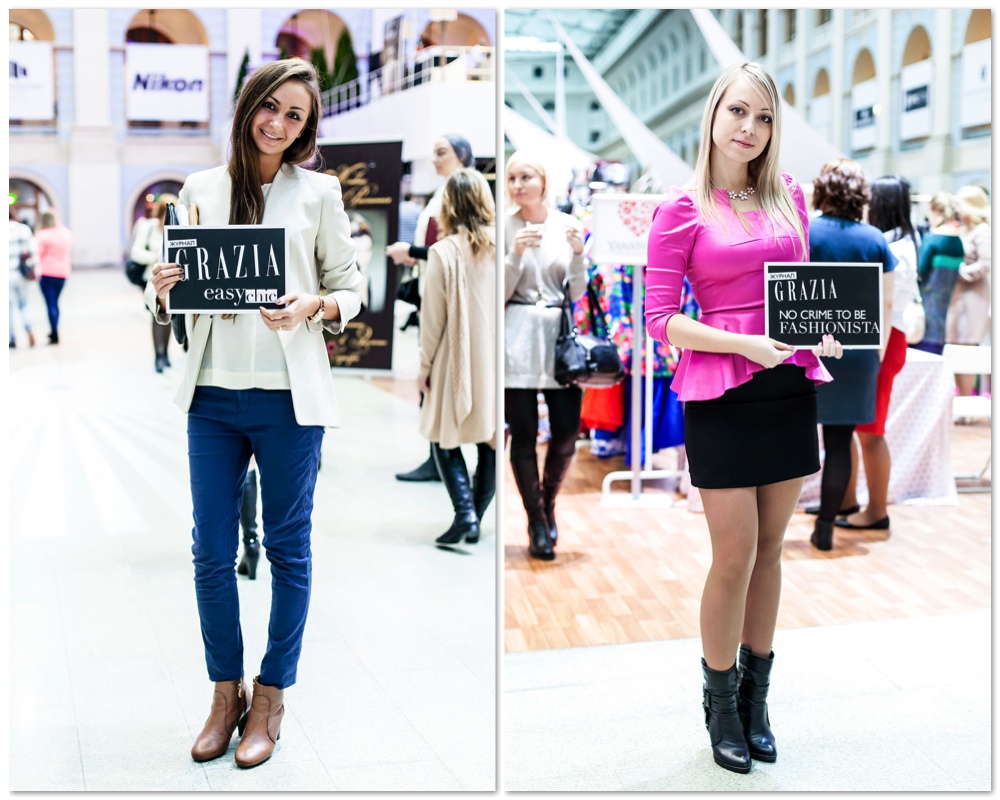 Grazia Streetstyle на Неделе Моды в Москве