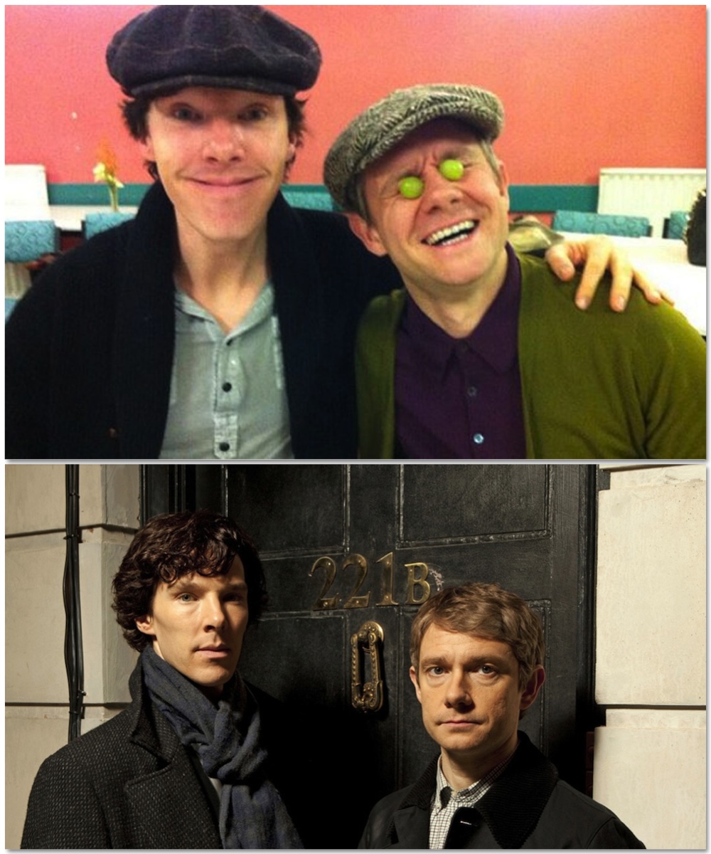 Бенедикт Камбербатч и Мартин Фриман