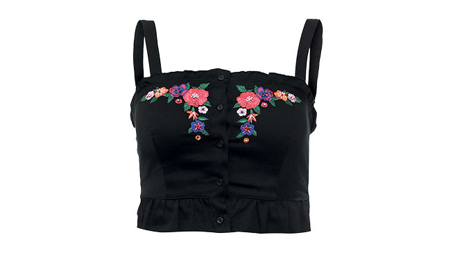 Хлопковый кроп-топ, Oodji, 1499 руб., www.lamoda.ru Хлопковый кроп-топ, Oodji, 1499 руб., www.lamoda.ru