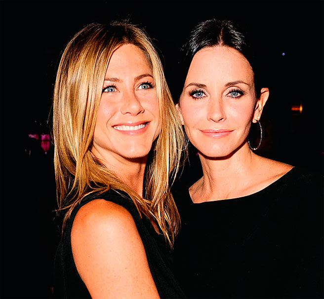 Дженнифер Энистон и Кортни Кокс