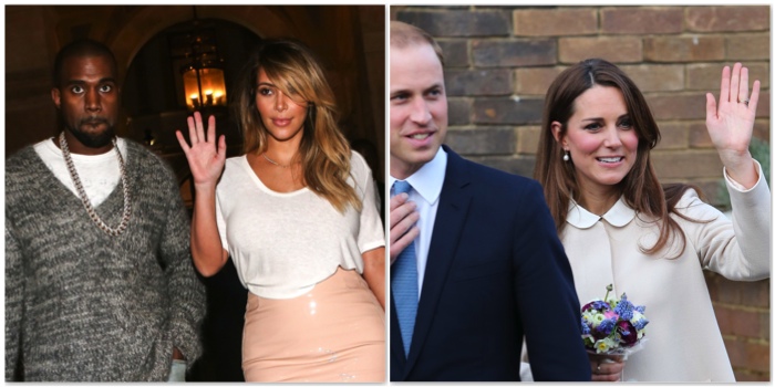Ким Кардашьян и герцогиня Кембриджская
