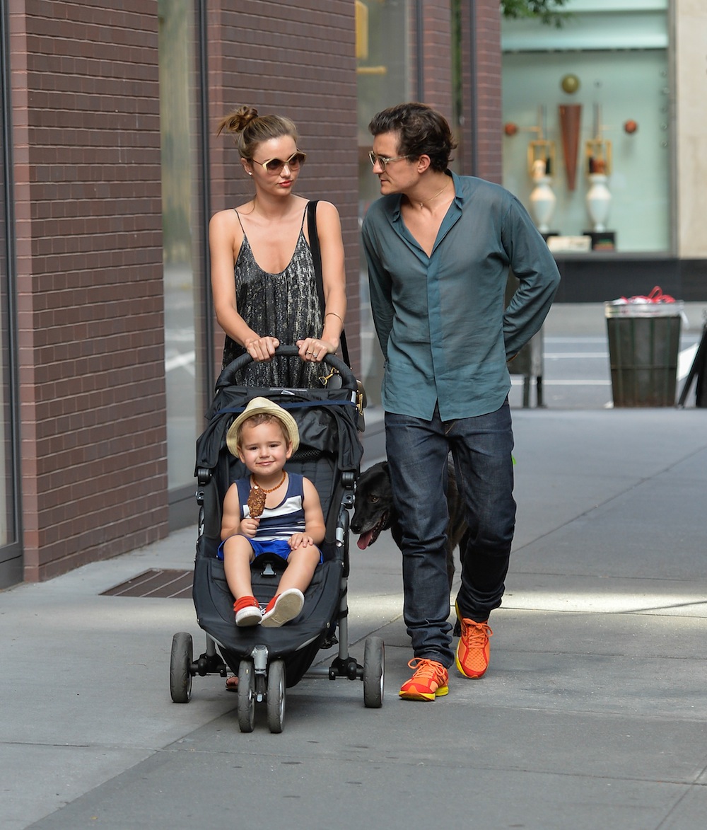 Миранда Керр, Орландо Блумм и их сын Флинн