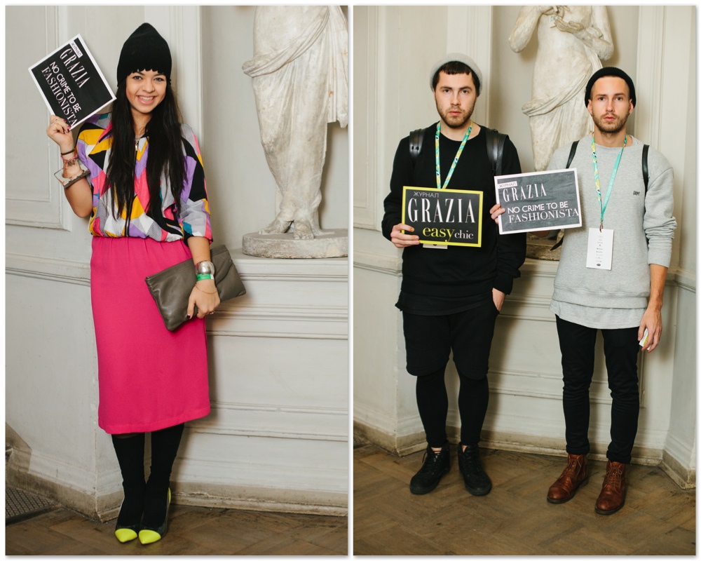 Grazia StreetStyle на Aurorа Fashion Week Russia Grazia StreetStyle на Aurorа Fashion Week Russia
