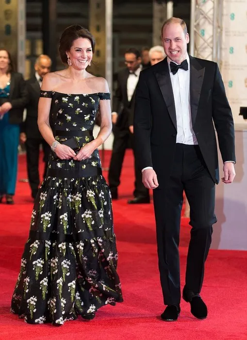Герцог и герцогиня Кембриджские на церемонии вручения премии BAFTA, 2017