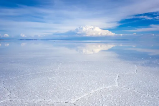 Зеркальное озеро Уюни