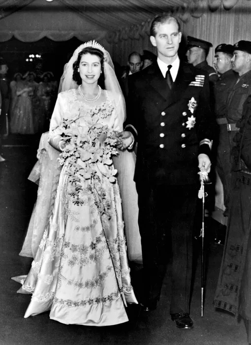 Свадьба Елизаветы II и принца Филиппа в 1947 году