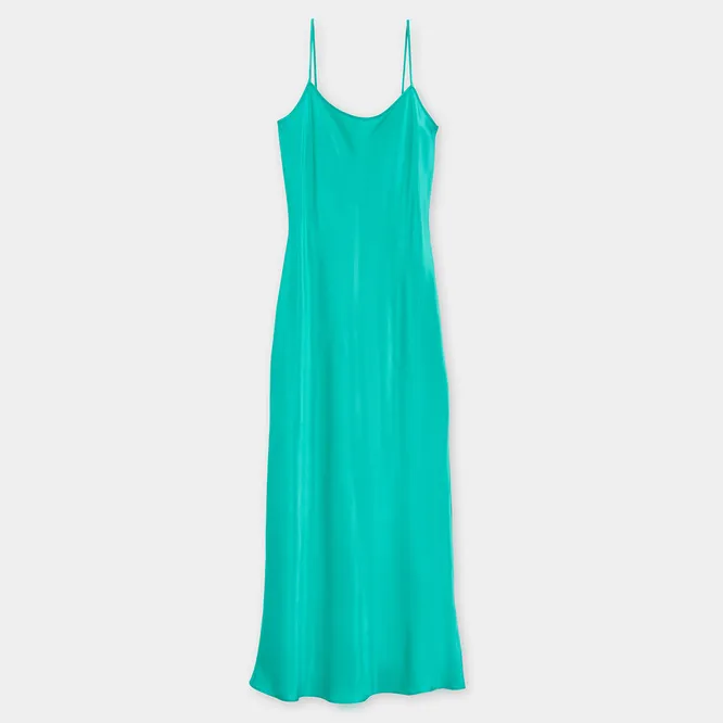 Бирюзовое платье в бельевом стиле Lime, 3999 руб.