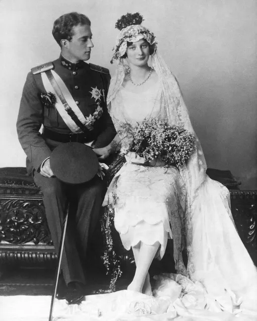 Королева Астрид и Король Леопольд в день их свадьбы