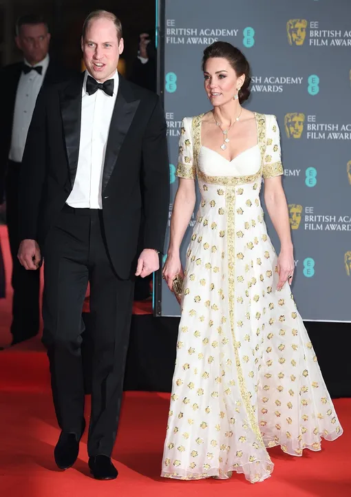 Принц Уильям и Кейт Миддлтон на церемонии вручения премии BAFTA в 2020 году