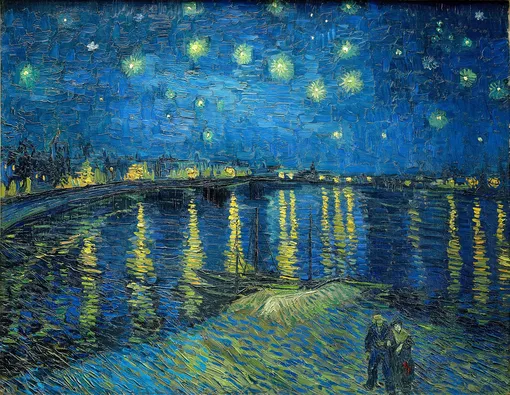 «Звездная ночь над Роной». Винсент Ван Гог. 1888 год