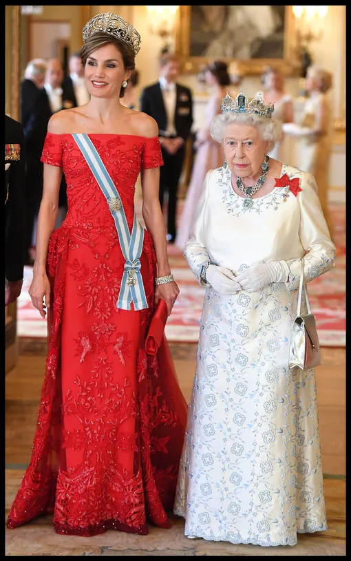 Королева Летиция и Елизавета II