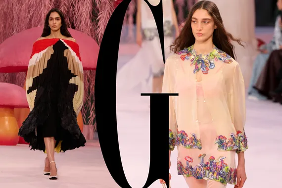 Вышивка в виде мухоморов и эксперименты с твидом: какой получилась первая кутюрная коллекция Матье Блази для Chanel