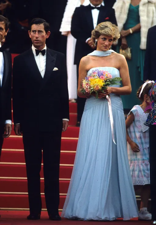 Принц Чарльз и принцесса Диана на Каннском кинофестивале в 1987 году