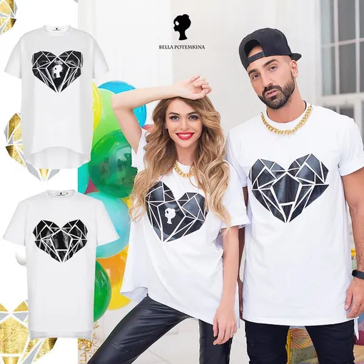 Рекламная кампания коллекции футболок для двоих Bella Potemkina