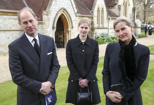 Принц Эдвард с женой и дочерью