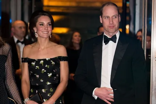 Кейт Миддлтон и принц Уильям на церемонии BAFTA-2017