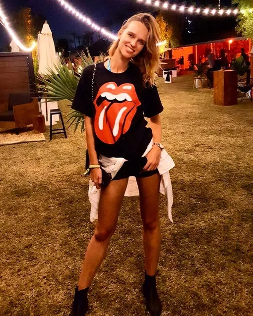 Мария Руденко на концерте The Rolling Stones