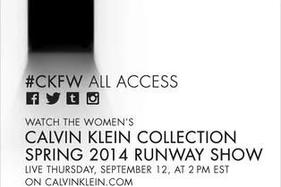 Прямая трансляция показа Calvin Klein