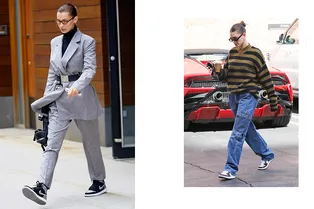 Самые модные кроссовки вне времени: учимся носить «джорданы» на примере Беллы Хадид, Рианны и Хейли Бибер