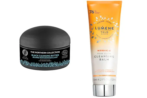 Natura Siberica The Northern Collection Black Cleansing Butter \ Lumene Valo Pure Glow Cleansing Balm