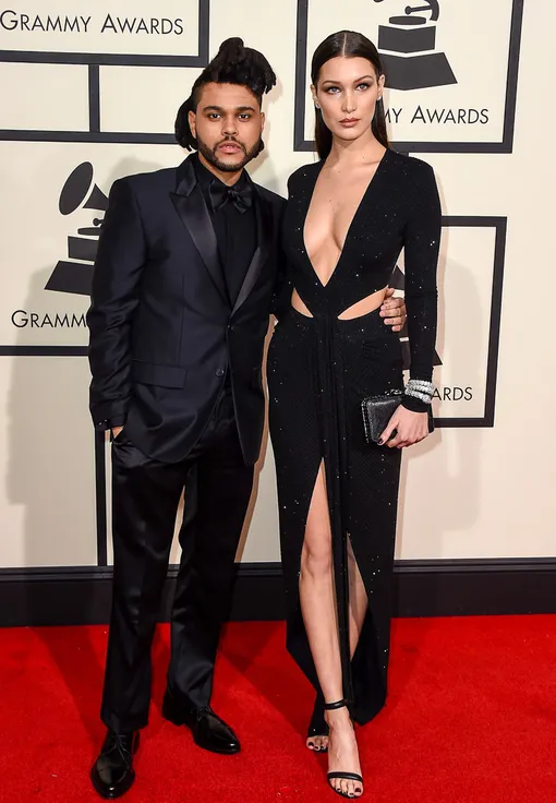 Белла Хадид и Абель Тесфайе на церемонии Grammy 2016 Белла Хадид и Абель Тесфайе на церемонии Grammy 2016