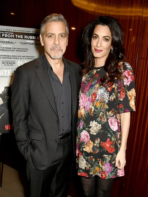 Джордж и Амаль Клуни на премьере фильма в Лондоне