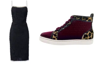 Маленькое черное платье VS декорированные кеды