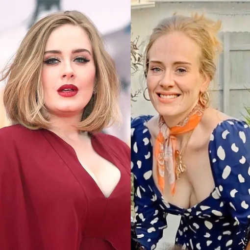 Певица Адель до и после похудения