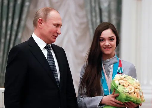 Владимир Путин и Евгения Медведева