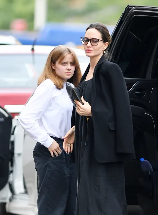 Анджелина Джоли с дочкой
