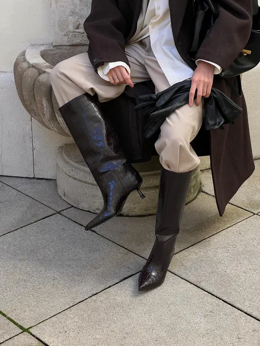 сапоги на устойчивом каблуке