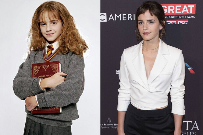 Эмма Уотсон тогда и сейчас Эмма Уотсон тогда и сейчас