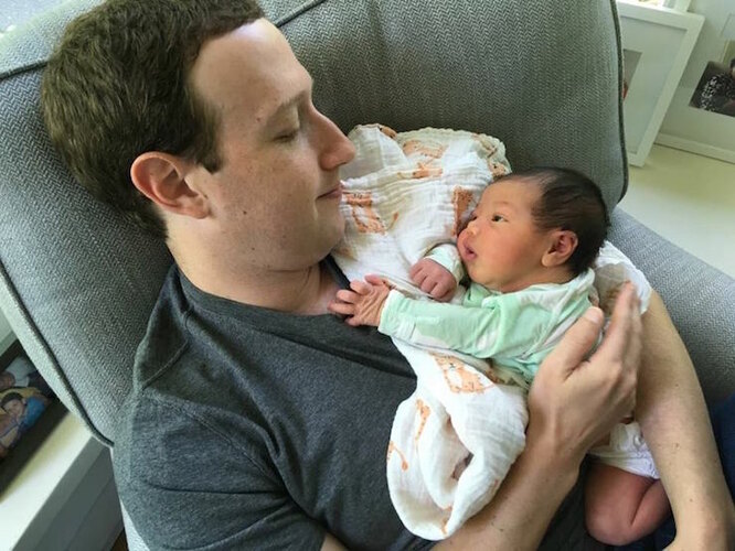 Марк Цукерберг с дочерью