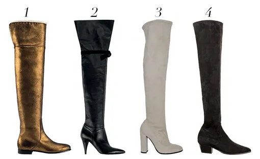 1/ Сапоги из металлизированной кожи и овчины, Jimmy Choo, 104 625 руб., Jimmy Choo; 2/ Кожаные сапоги, Philosophy di Lorenzo Serafini, 78 900 руб., Philosophy di Lorenzo Serafini; 3/ Кожаные сапоги, Fabi, 46 990 руб., No One; 4/ Кожаные сапоги, Sandro, 59 900 руб., Sandro 1/ Сапоги из металлизированной кожи и овчины, Jimmy Choo, 104 625 руб., Jimmy Choo; 2/ Кожаные сапоги, Philosophy di Lorenzo Serafini, 78 900 руб., Philosophy di Lorenzo Serafini; 3/ Кожаные сапоги, Fabi, 46 990 руб., No One; 4/ Кожаные сапоги, Sandro, 59 900 руб., Sandro