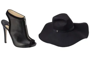 Ботильоны VS шляпа