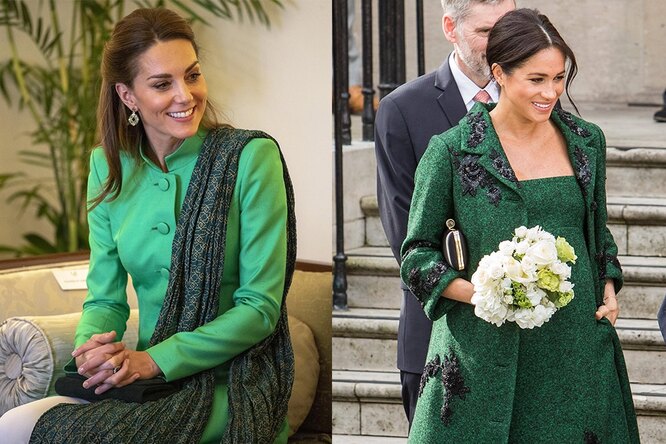 Драгоценный изумруд: как Кейт Миддлтон и Меган Маркл носят самый королевский оттенок